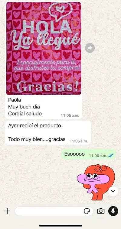 Testimonio de clienta de La Paisita