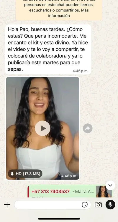 Testimonio de clienta de La Paisita